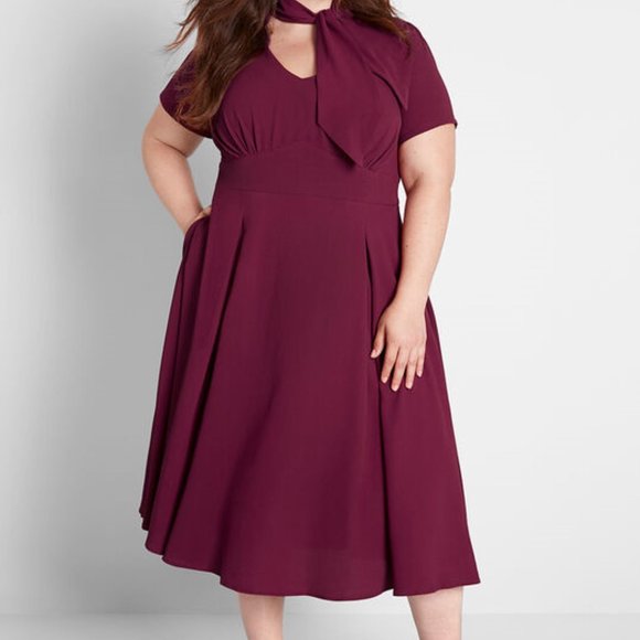 NWT ModCloth x Collectif Swing Time Midi Dress - Picture 1 of 6